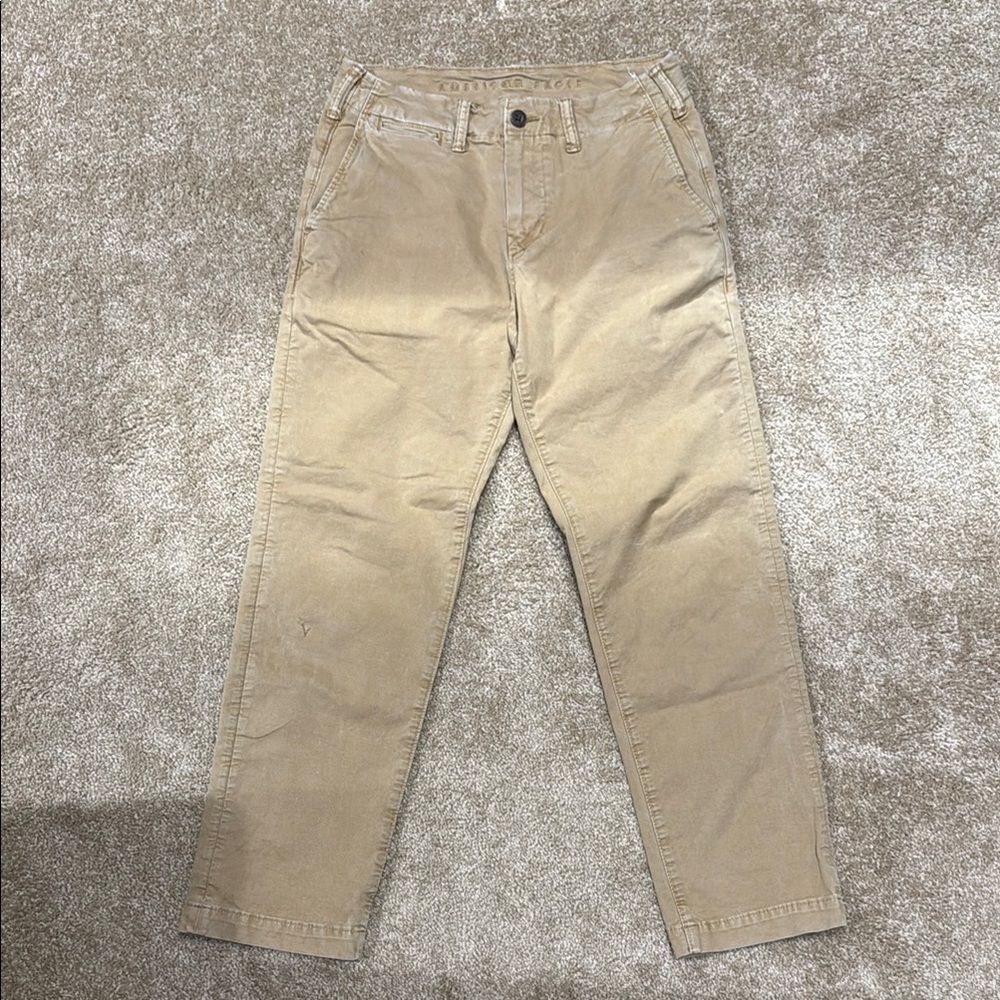 American Eagle Tan Chinos Classic Straight Leg